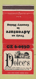 Matchbook Cover - Dolce's Restaurant Kanasas City MO WEAR 30 Strike