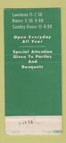 Matchbook Cover - Manor House Newburg OH WEAR 30 Stick