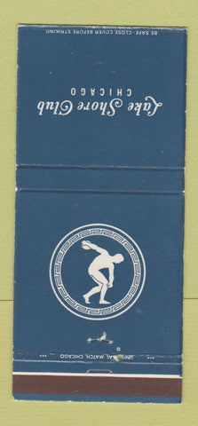 Matchbook Cover - Lake Shore Club Chicago IL 30 Strike