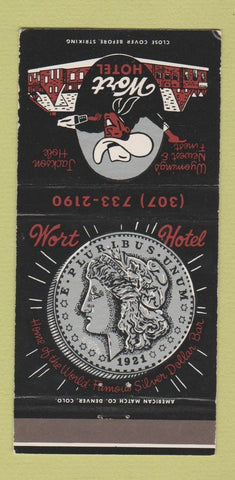 Matchbook Cover - Wort Hotel Jackson Hole WY 30 Strike