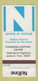 Matchbook Cover - NuTone Scovill Jackson TN WEAR 30 Strike