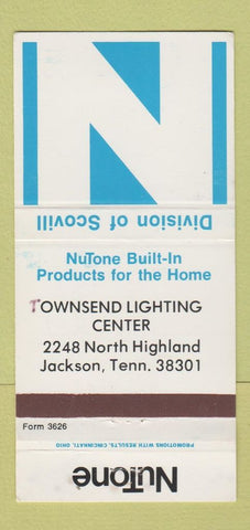 Matchbook Cover - NuTone Scovill Jackson TN WEAR 30 Strike