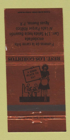 Matchbook Cover - Los Gorditos Aguas Buenas Puerto Rico BRONZE 30 Strike