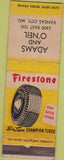 Matchbook Cover - Firestone Tires Kansas City MO WORN