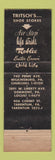 Matchbook Cover - Tritsch's Shoe Stores Wilkinsburg Dormont Tarentum PA
