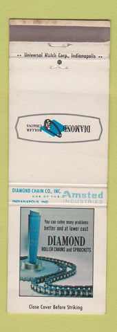 Matchbook Cover - Diamond Roller Chains Amsted Indianapolis IN