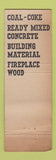 Matchbook Cover - Evanston Fuel & Material Rogers Park IL truck WEAR