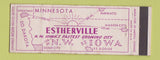 Matchbook Cover - Estherville IA Tourism Commerce WEAR Full Length