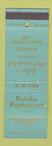 Matchbook Cover - Rainbo Restaurant Colorado Springs WEAR
