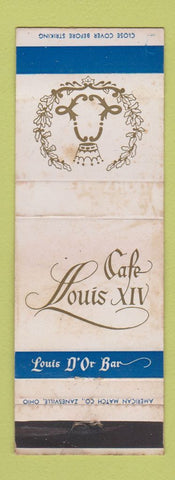 Matchbook Cover - Cafe Louis XIV New York City WORN