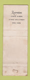 Matchbook Cover - Cafe Louis XIV New York City WORN