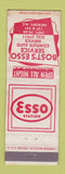 Matchbook Cover - Esso oil gas Bost's Hickory NC