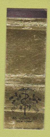 Matchbook Cover - The Drug & Chemical Club New York City WEAR