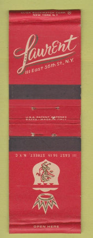 Matchbook Cover - Laurent Restaurant? New York City