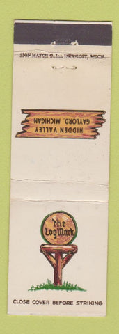 Matchbook Cover - The Log Mark Gaylord MI