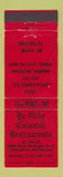Matchbook Cover - Ye Olde Colonial Restaurants Ypsilanti MI