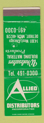 Matchbook Cover - Alllied Distributors Detroit MI lumber