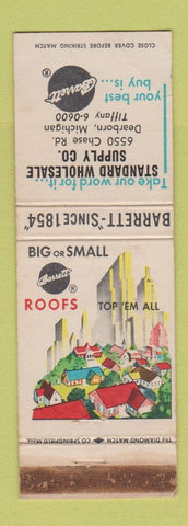 Matchbook Cover - Barrett Roofing Dearborn MI WEAR