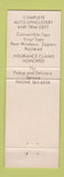 Matchbook Cover - Van Born Auto Supply Dearborn Heights MI