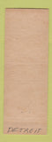Matchbook Cover - Ben's Road Service Towing Detroit MI