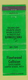 Matchbook Cover - Fleetwood Collision Auto Body Harper Woods MI WEAR