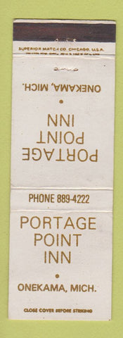 Matchbook Cover - Portage Point Inn Onekama MI