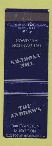 Matchbook Cover - The Andrews Muskegon MI