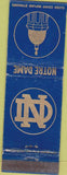 Matchbook Cover - University of Notre Dame South Bend IN