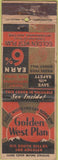 Matchbook Cover - Golden West Plan Los Angeles CA WEAR