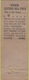 Matchbook Cover - Golden West Plan Los Angeles CA WEAR