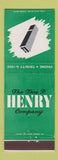 Matchbook Cover - Thos Henry Company Detroit MI