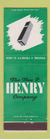 Matchbook Cover - Thos Henry Company Detroit MI