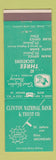 Matchbook Cover - Clinton National Bank and Trust Elsie MI