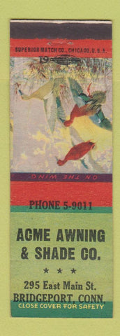 Matchbook Cover - Acme Awning and Shade Bridgeport CT On The Wing