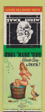 Matchbook Cover - Match Collectors Bronx NY Bridgeport CT pinup Christmas