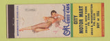 Matchbook Cover - City Motor Mart pinup