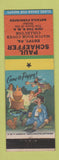 Matchbook Cover - Schaeffer Match Collector Egypt PA hillbilly