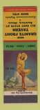 Matchbook Cover - Granite Front Tavern Rockford IL pinup 1941 Game Laws