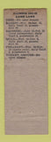 Matchbook Cover - Granite Front Tavern Rockford IL pinup 1941 Game Laws