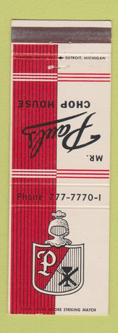 Matchbook Cover - Mr Paul's Chop House Roseville MI