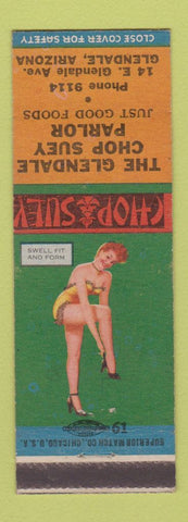 Matchbook Cover - Glendale Chop Suey Parlor AZ pinup Chinese