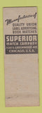 Matchbook Cover - WE Cutrer Superior Match Shreveport LA pinup