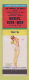 Matchbook Cover - Kum Back Tavern pinup