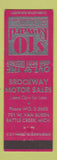 Matchbook Cover - Brockaway Motor Sales Battle Creek MI