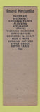 Matchbook Cover - Kruk Bbros General Store Inkster MI