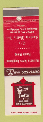 Matchbook Cover - Leather Bottle Inn Garden City MI WEAR