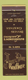Matchbook Cover - Ann Arbor Road House Plymouth Township MI