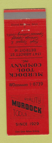 Matchbook Cover - Murdock Tools Detroit MI