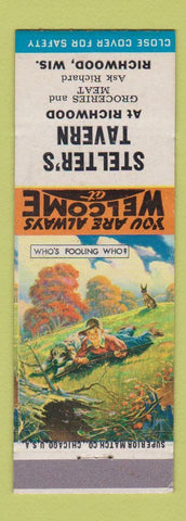 Matchbook Cover - Shelter's Tavern Richwood WI Grocery