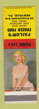 Matchbook Cover - Failor's Frozen Food Newville PA pinup